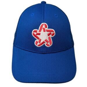 Cintas Republic Services Trucker Hat Blue White OS Snapback Mesh Embroidered